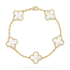 [Traum]Neue CLOVER WHITE PEARL MOP 5 MOTIV ARMBAND KOLLEKTION