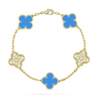 [Traum]Neue Kollektion CLOVER 5 MOTIF BLUE AGATE ARMBÄNDER