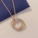 ¡®Dream¡¯TRINITY NECKLACE GOLD  DIAMONDS