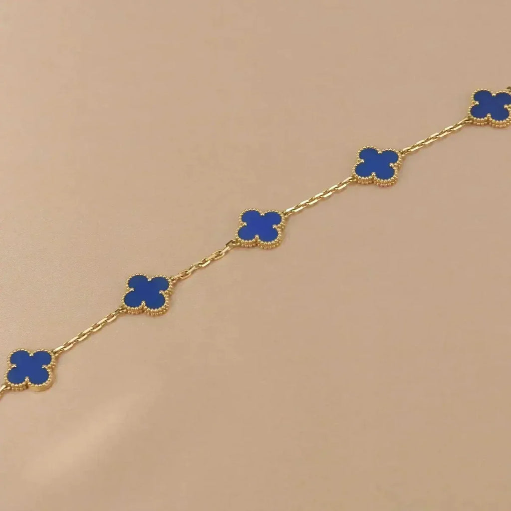 [Traum]Neue Kollektion CLOVER 5 MOTIF BLUE AGATE ARMBÄNDER