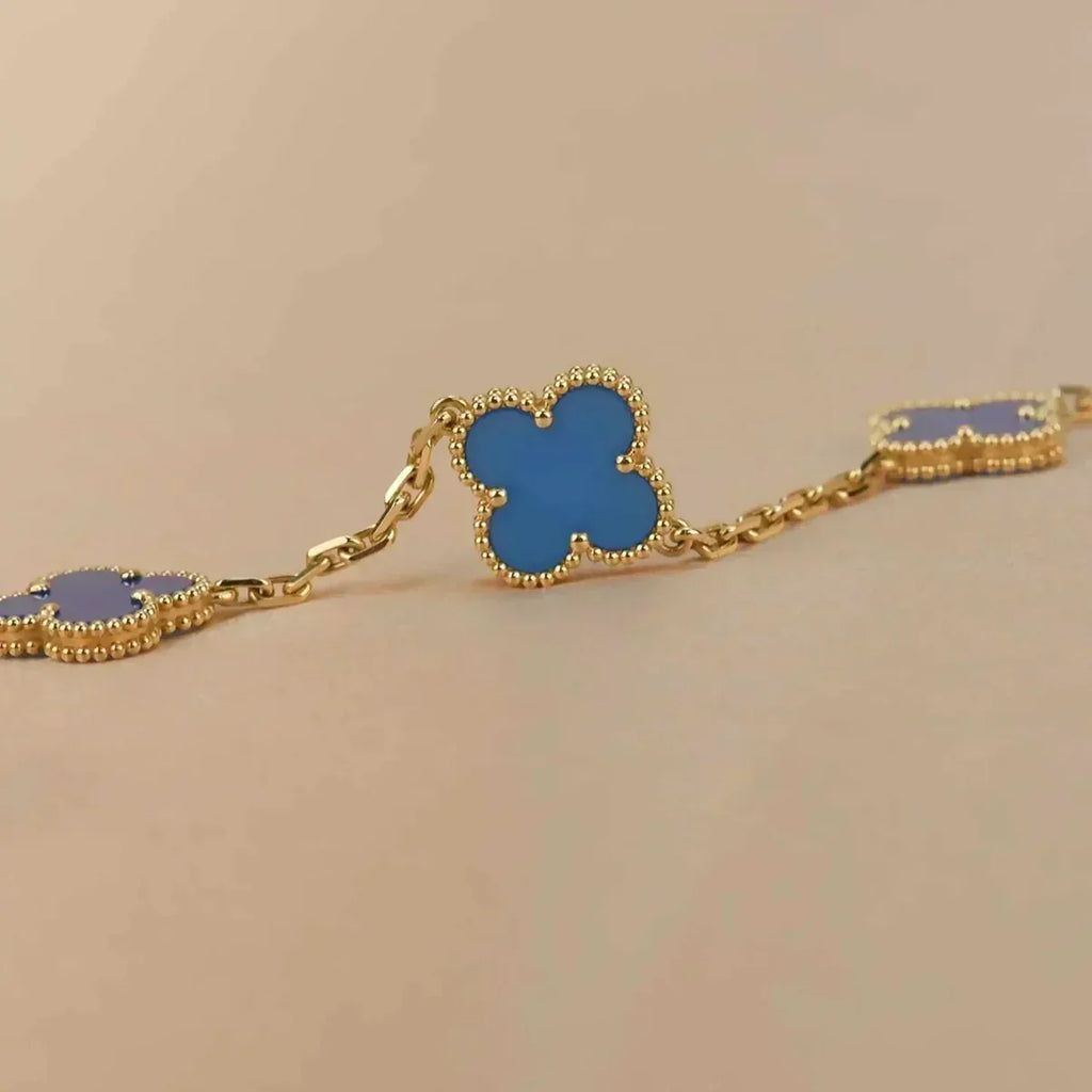 [Traum]Neue Kollektion CLOVER 5 MOTIF BLUE AGATE ARMBÄNDER