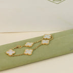 [Traum]Neue CLOVER WHITE PEARL MOP 5 MOTIV ARMBAND KOLLEKTION