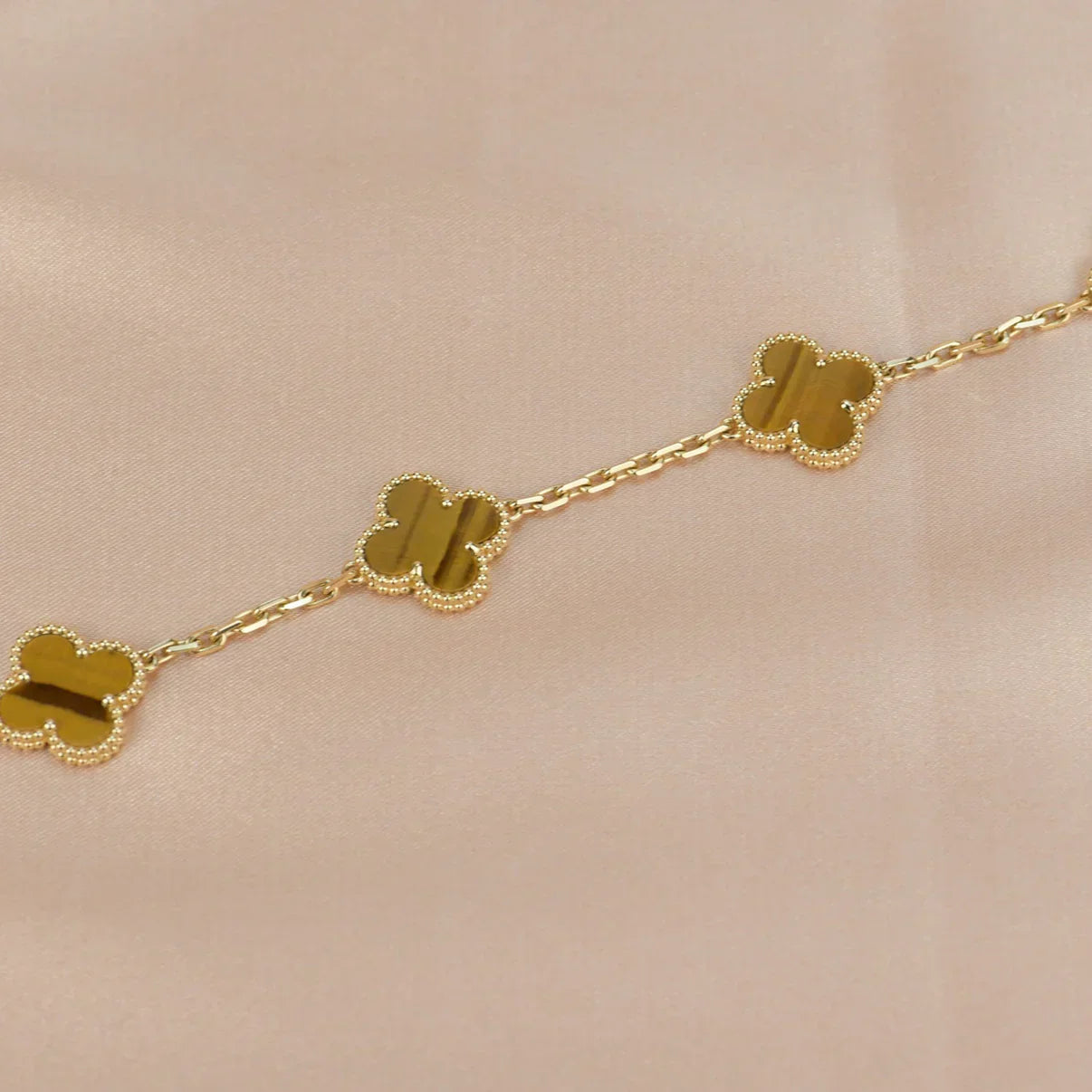 [Dream]Neue CLOVER 5 MOTIFS TIGER EYE ARMBAND-KOLLEKTION