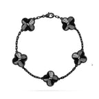 [Traum]Neues CLOVER 5 MOTIV SCHWARZES ARMBAND