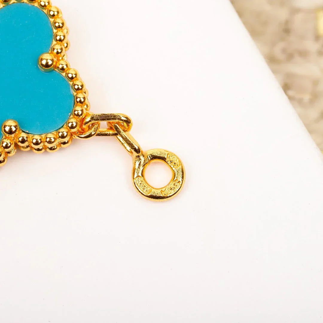 [Dream]New  CLOVER 5 MOTIF TURQUOISE BRACELET COLLECTION