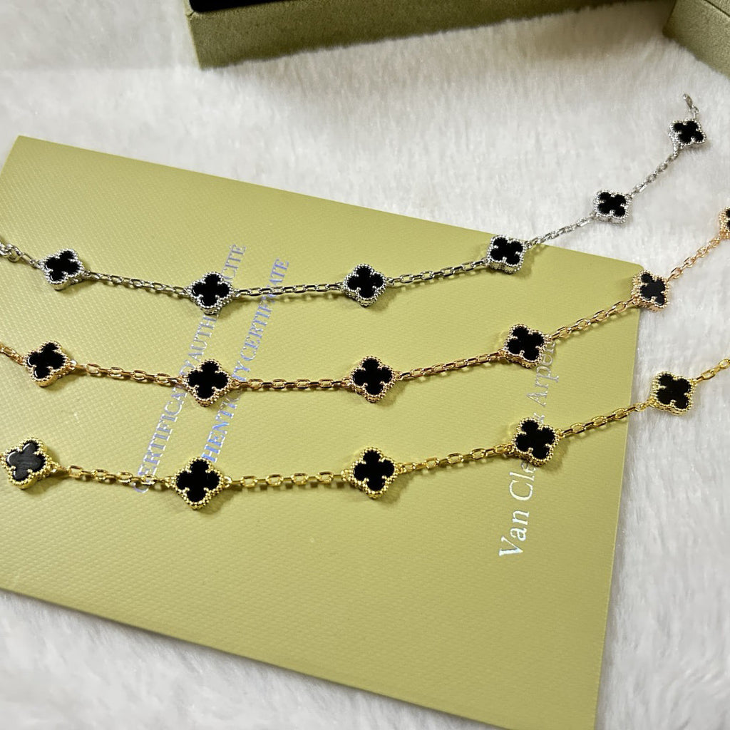 [¡®Dream¡¯]CLOVER 6 MOTIF  ONYX ARMBAND