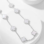 ¡®Dream¡¯CLOVER 10 MOTIFS WHITE MOTHER OF PEARL NECKLACE