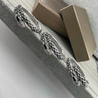 [Dream】NEW OBSIDIAN & DIAMOND SERPENT BRACELET