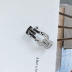 "Dream"FORCE GROSSES HUFEISEN SCHWARZ WEISS DIAMANT ARMBAND ROSEGOLD