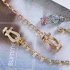 „Dream“-Metallarmband mit großem Hufeisenverschluss