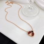 ¡®Dream¡¯LUCKY  CARNELIANS LADYBUG NECKLACE