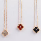 ¡®Dream¡¯CLOVER 15MM DIAMANT-KARNEOL-HALSKETTE