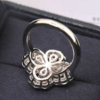 „Dream“-LOOP-RING VOLLSTÄNDIGES MOTIV DIAMANT 16MM SILBER