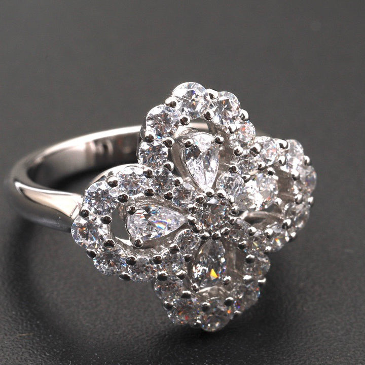 „Dream“-LOOP-RING VOLLSTÄNDIGES MOTIV DIAMANT 16MM SILBER