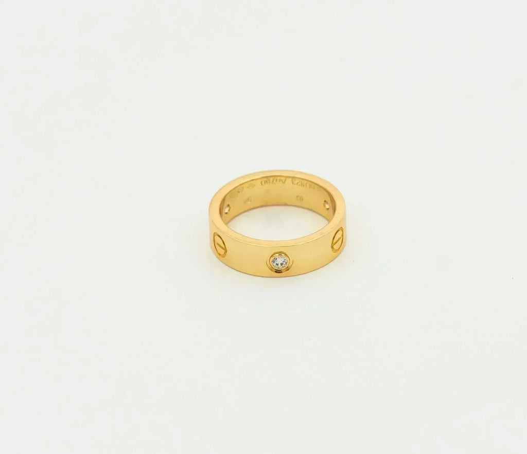 'Dream' LIEBESRING 5.5MM 3 DIAMANTEN GOLD