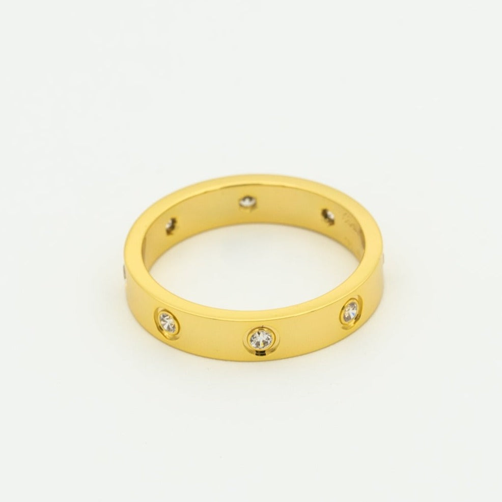 „Dream“LOVE RING 3.6MM 8 DIAMANTEN