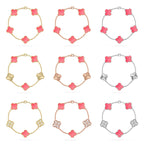 [Dream]Neue ROSA PERLMUTT-ARMBANDKOLLEKTION MIT KLEEBÄTTERN (5 MOTIVE)