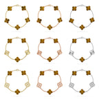 [Dream]Neue CLOVER 5 MOTIFS TIGER EYE ARMBAND-KOLLEKTION