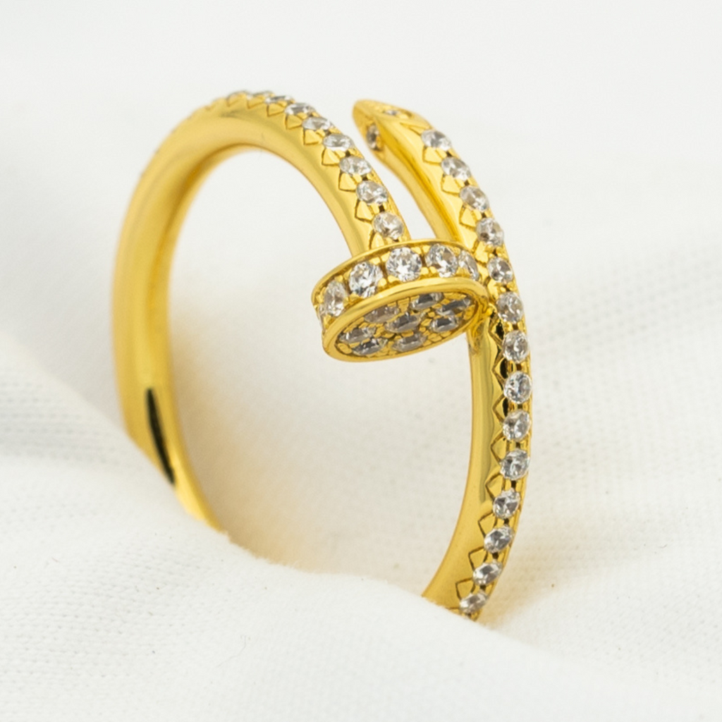 „Dream“-JUSTE RING 1,8MM GOLD DIAMANTEN
