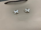 ¡®Dream¡¯JEUX DE WHITE MOP SILVER DIAMOND EARRINGS