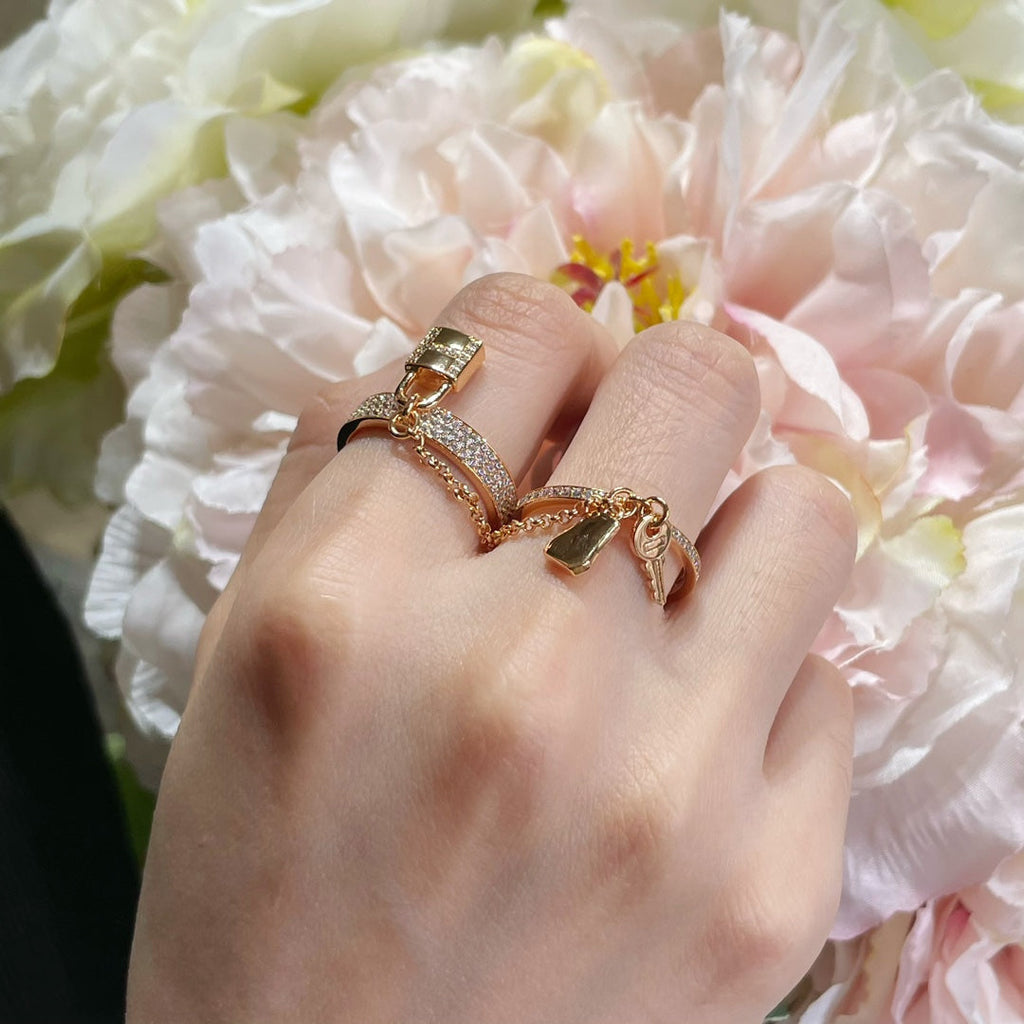 ¡®Dream¡¯HM KELLY CLOCHETTE DOPPELRING IN MIT DIAMANTEN