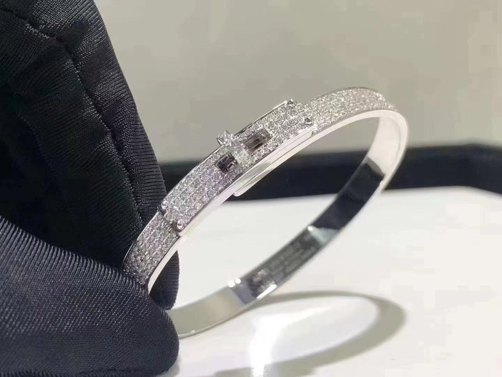 ¡®Dream¡¯HM KELLY BRACELET IN SILVER AND FULL PAVE DIAMOND