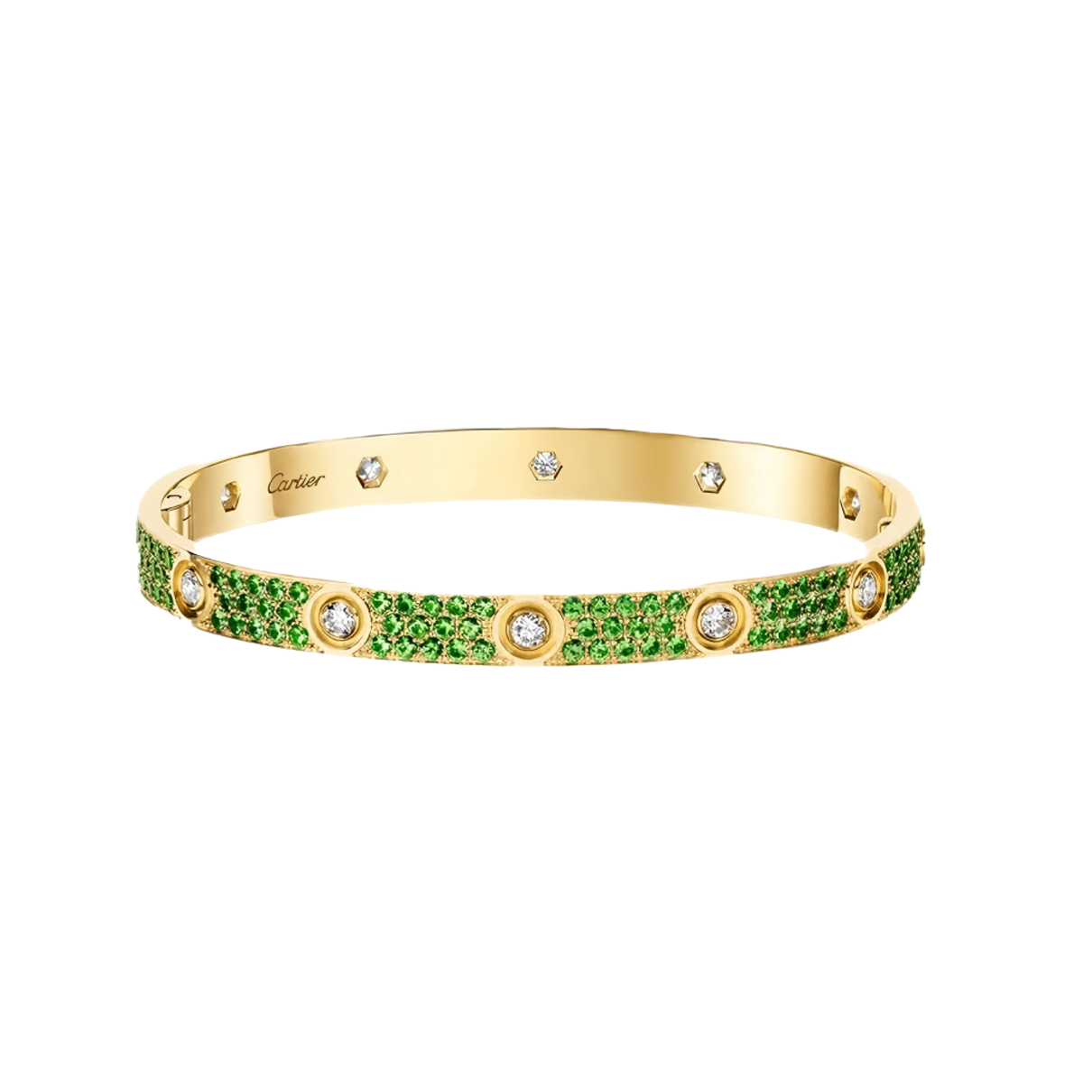 [Dream JURI]2026 PAVE GEMSTONE LOVE BRACELET 6.1MM 10 DIAMONDS
