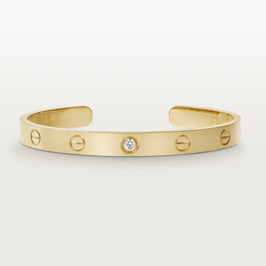 ¡®Dream¡¯LOVE BRACELET 6.1MM 1 DIAMOND OPEN CUFF