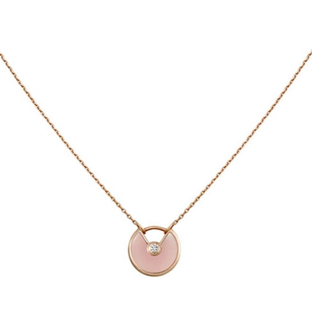 ¡®Dream¡¯AMULETTE ROSE GOLD PINK MOP NECKLACE