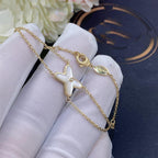 ¡®Dream¡¯JEUX BRACELET WHITE MOP GOLD 1 DIAMOND