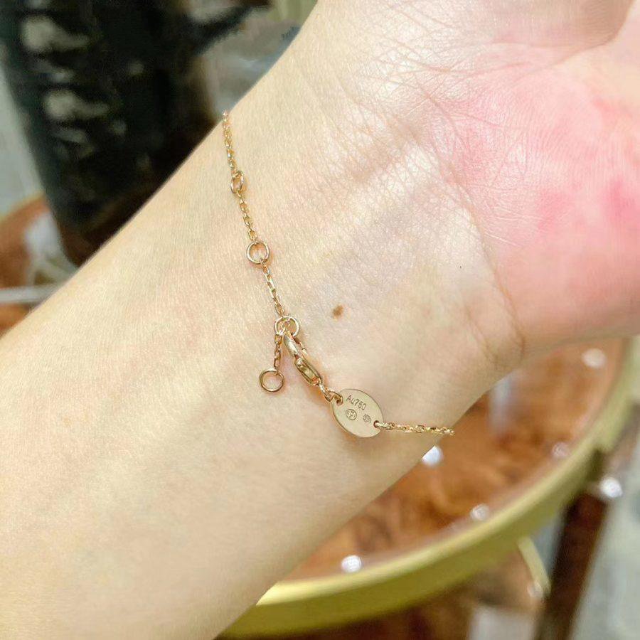 ¡®Dream¡¯JEUX DE BRACELET MOP PINK GOLD DIAMONDS