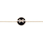 ¡®Dream¡¯JEUX DE BRACELET ONYX PINK GOLD DIAMOND