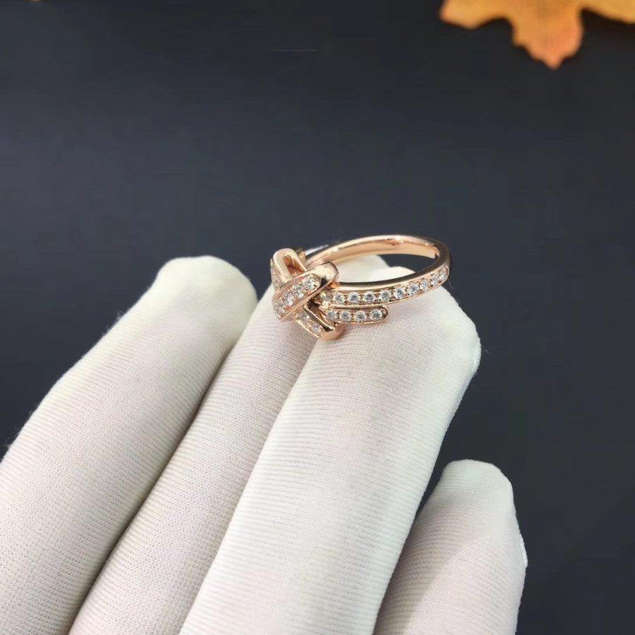 "Dream" Ring JEUX aus Roségold mit Diamanten