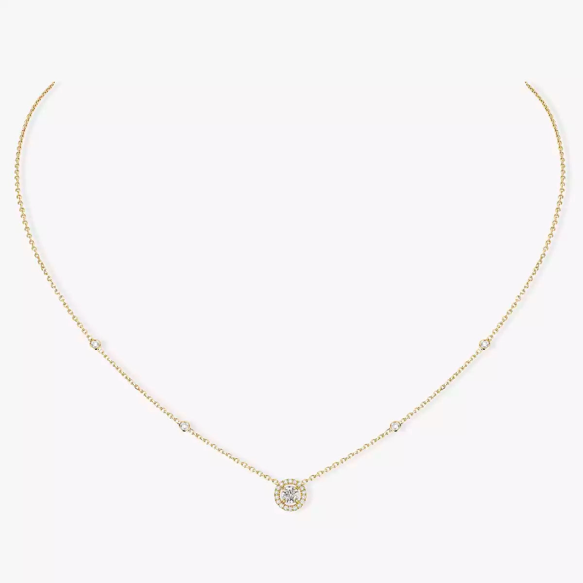 [Dream ]Diamond Necklace 0,20ct Brilliant Shape Joy