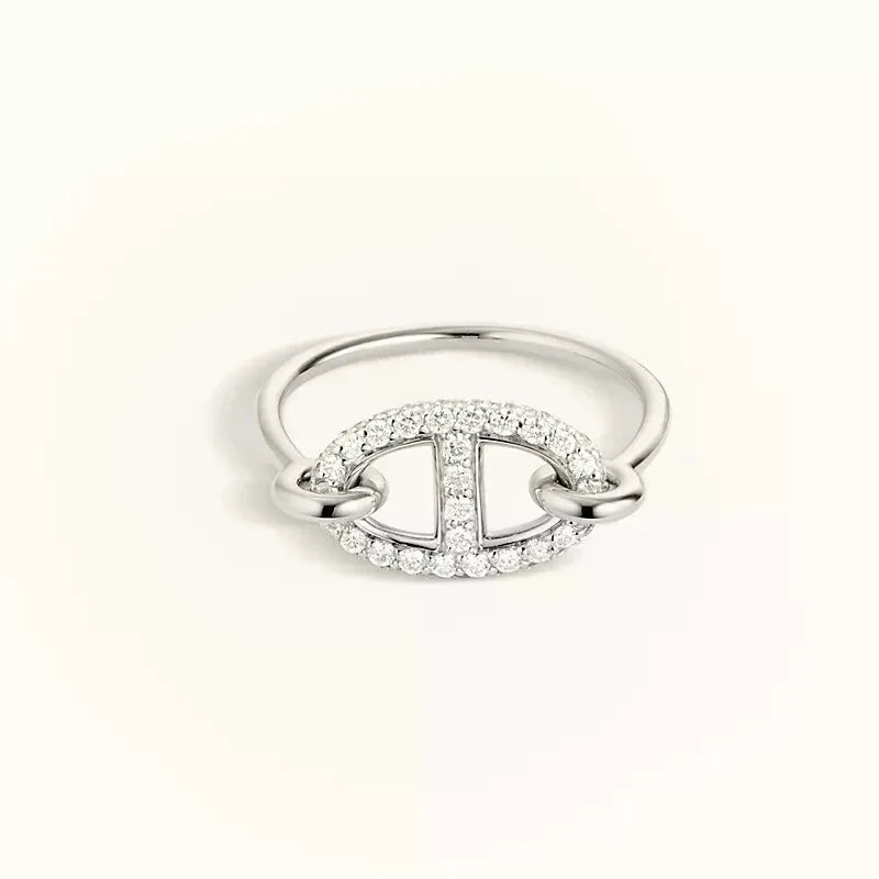 RONDE SMALLER SILBER DIAMANT RING „Traum“