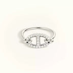 RONDE SMALLER SILBER DIAMANT RING „Traum“