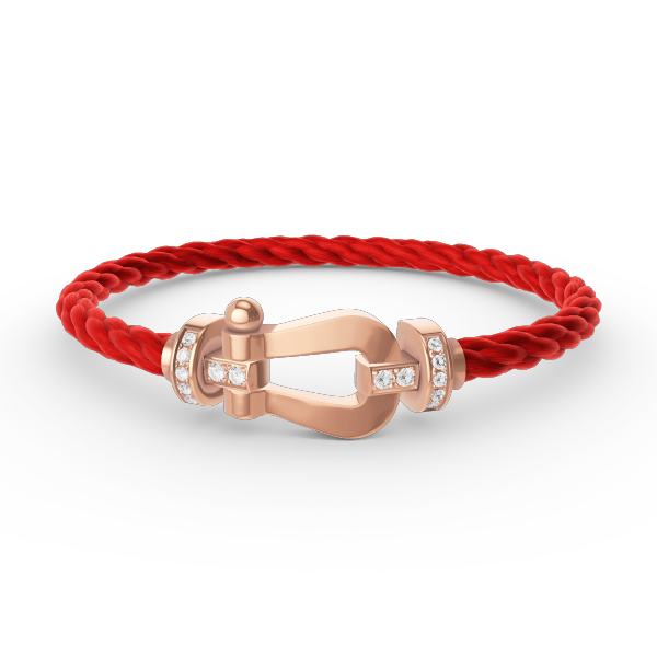 FORCE LARGE HORSESHOE HALBDiamant-Armband Roségold