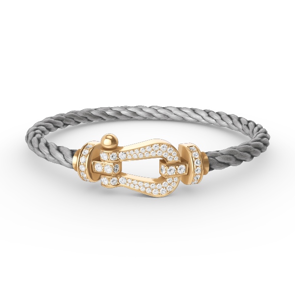 „Dream“FORCE GROSSES HUFEISEN VOLL DIAMANT ARMREIF GOLD