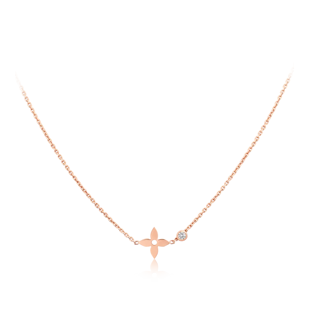 ¡®Dream¡¯BLOSSOM PENDANT PINK GOLD AND DIAMOND
