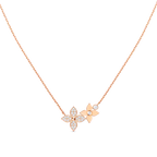 ¡®Dream¡¯STAR BLOSSOM NECKLACE PINK GOLD DIAMONDS