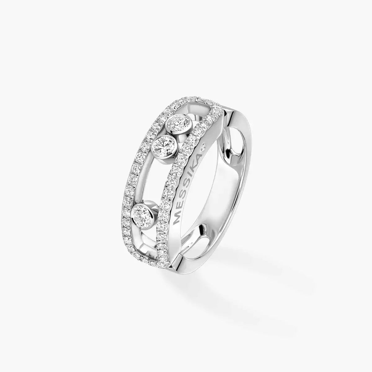 [Dream ] Move Gold Diamond Pave_ Ring