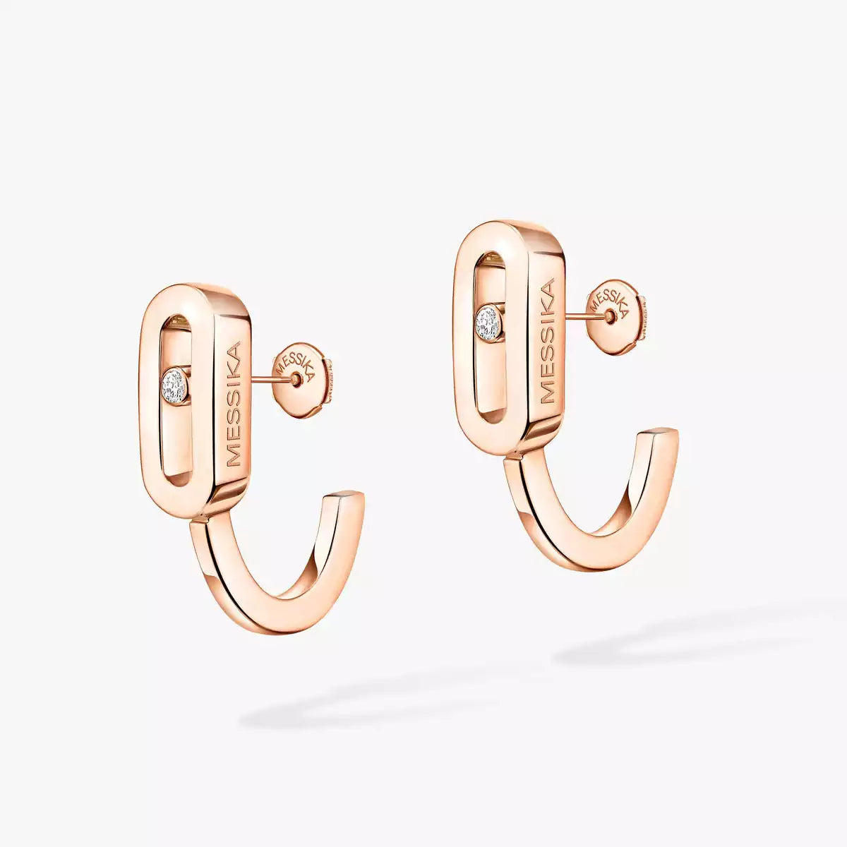 [Dream ]Diamond Mini Hoop Earrings Move Classique