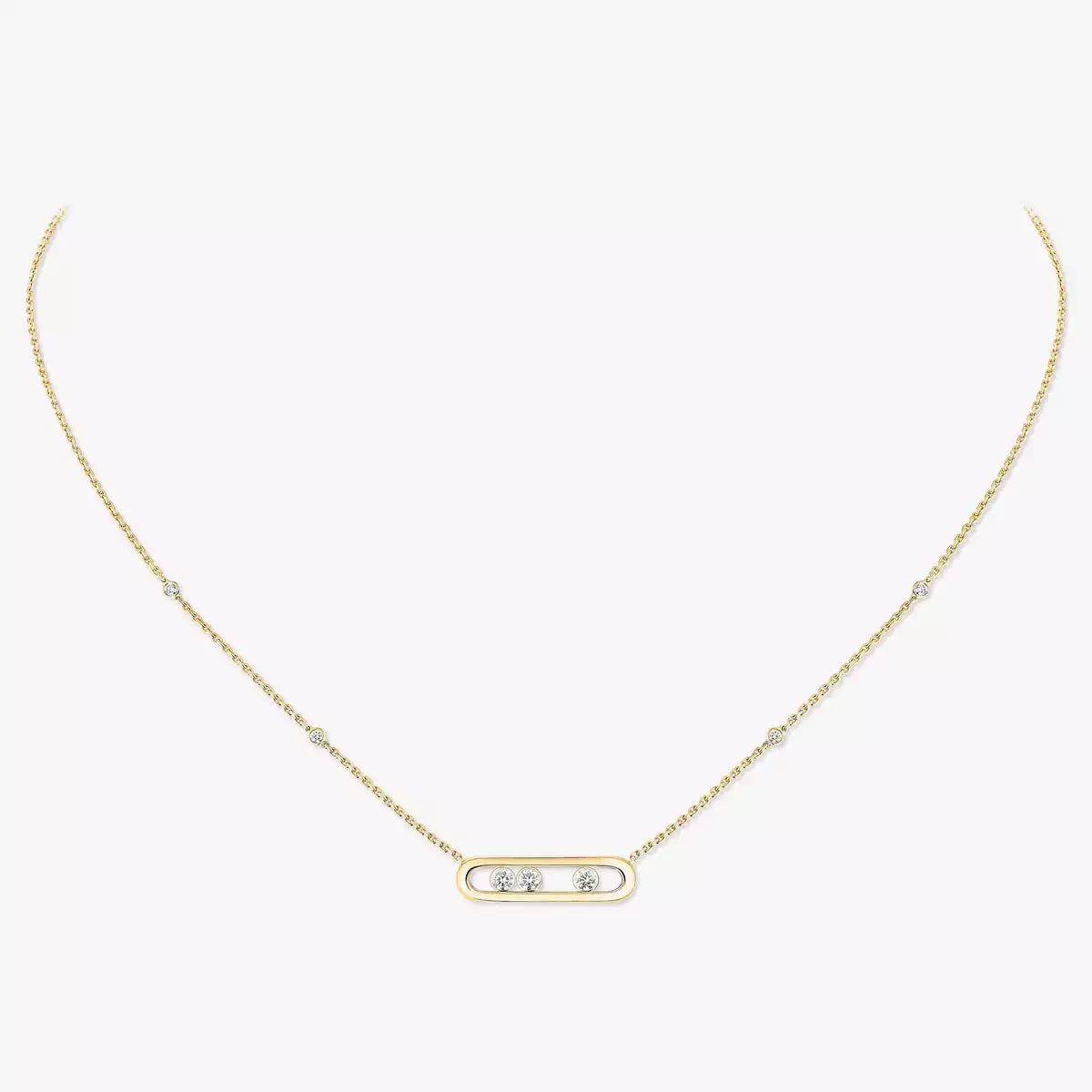 [Dream ] Baby Move Gold Diamond Necklace