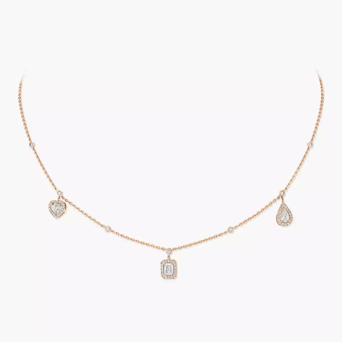 [Dream ]My Twin Diamond Necklace in Silver