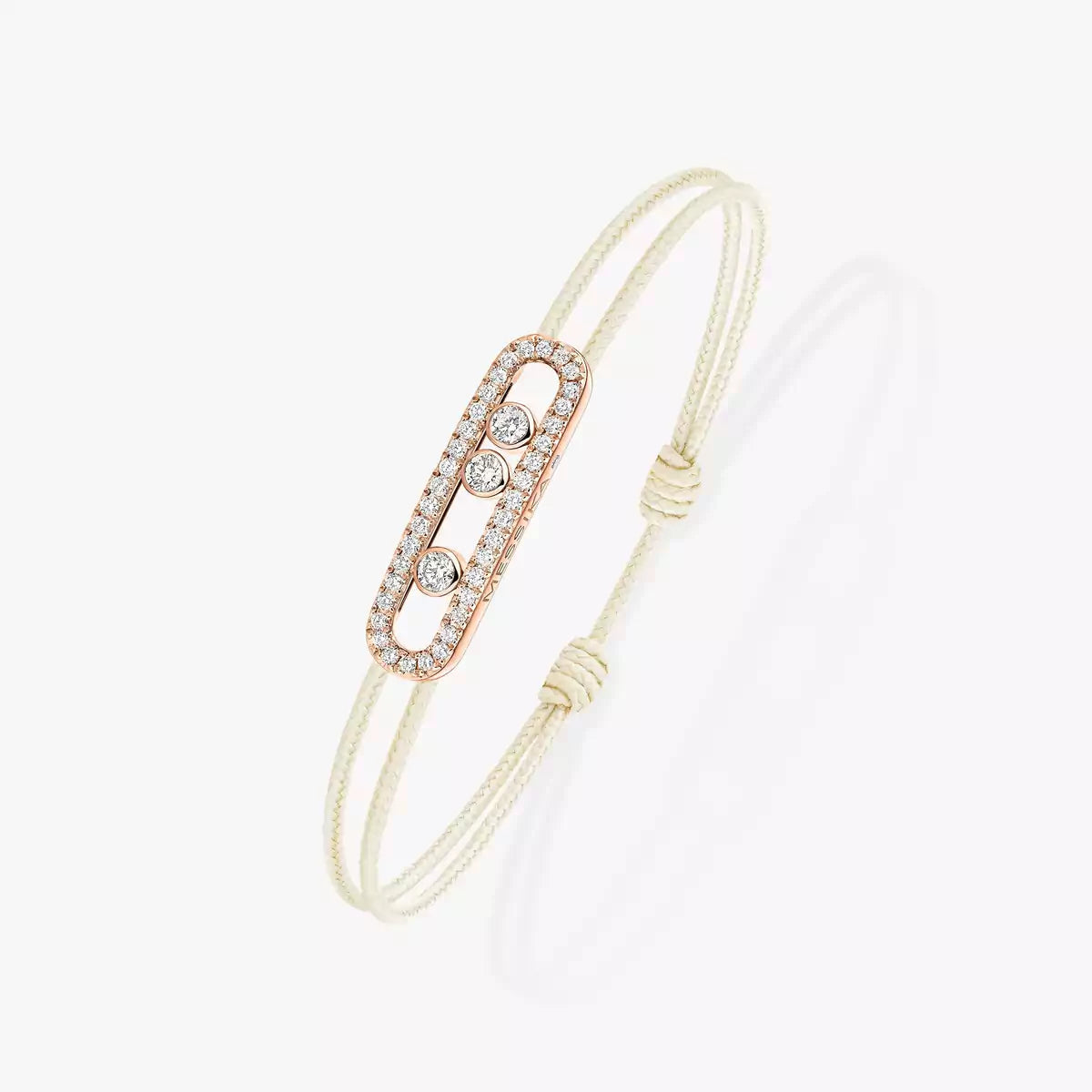 [Dream ]Messika Care(s) pink cord pav茅 bracelet