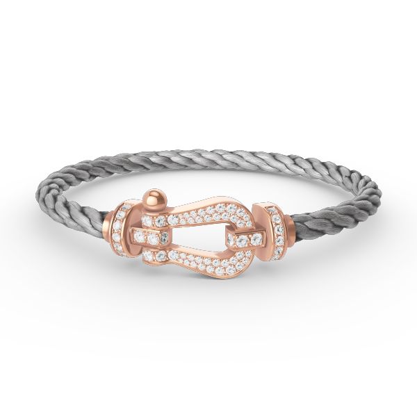 „Dream“FORCE GROSSES HUFEISEN VOLLBESETZTES DIAMANTARMREIF ROSÉGOLD