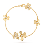 Armband „Frivole Gold, 5 Blumen“