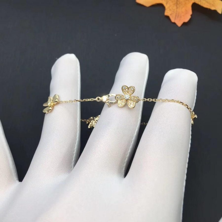 Armband „Frivole Gold, 5 Blumen“