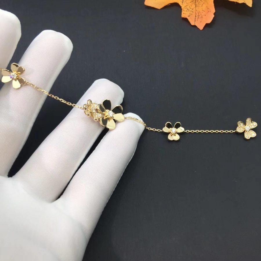 Armband „Frivole Gold, 5 Blumen“