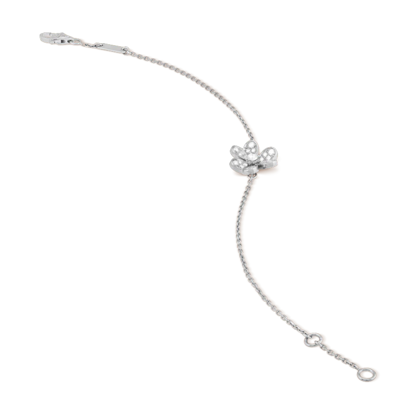 ¡®Dream¡¯FRIVOLE SILVER BLUMEN DIAMANTARMREIF